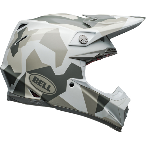 Bell Moto-9S Flex Rover Camo Helmet - White - L - SKU:BE7157202