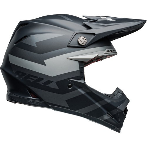 Bell Moto-9S Flex Banshee Street Helmet - Black/Silver - M - SKU:BE7157233