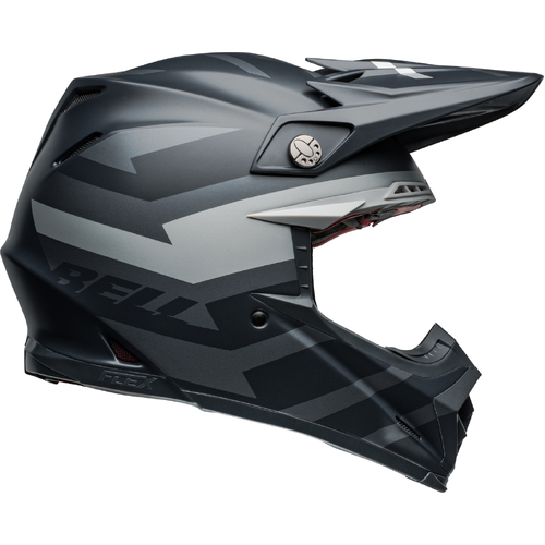 Bell Moto-9S Flex Banshee Street Helmet - Black/Silver - L - SKU:BE7157234