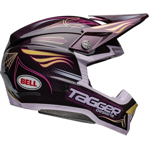 Bell Moto-10 Sphere Tagger Helmet - Haze Purple/Gold - XL - SKU:BE7157505