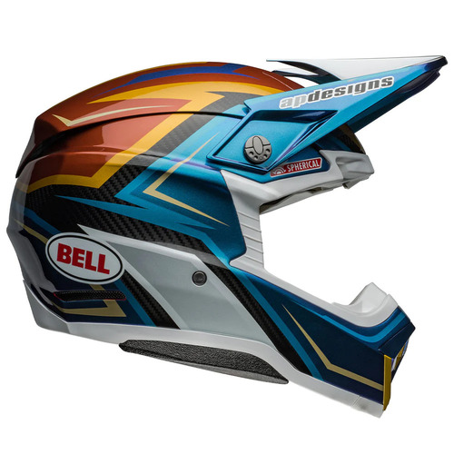 Bell Moto-10 Spherical Tomac 24 Helmet - White/Gold - S - SKU:BE7157526