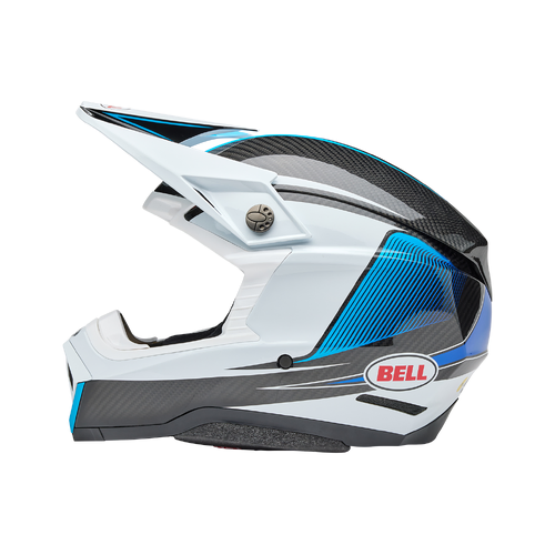 Bell Moto-10 Spherical Evade Helmet - White/Blue