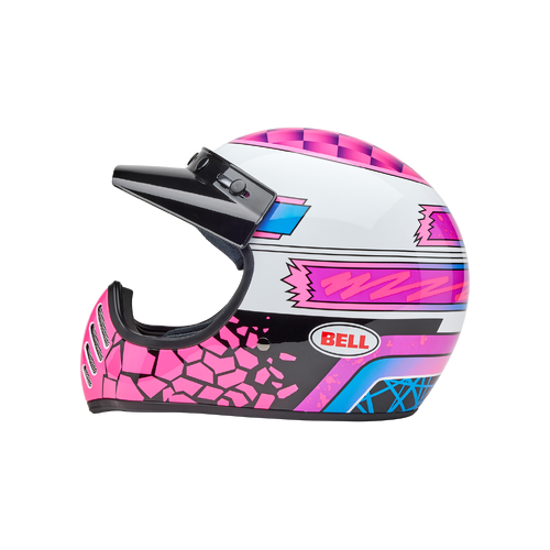 Bell Moto-3 Deathspray Helmet - Pink/Purple - XL - SKU:BE7164116