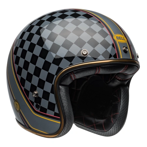 Bell Custom 500 Roland Sands Wreakers Helmet - Matte/Gloss Black/Gold - S - SKU:BE7164237