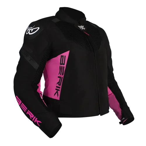 Berik Ladies 4 Season Textile Jacket - Black/Pink - 38 - SKU:BEFOU7638