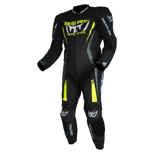 Berik Sicily 1 Piece Race Suit - Black/Hi-Vis