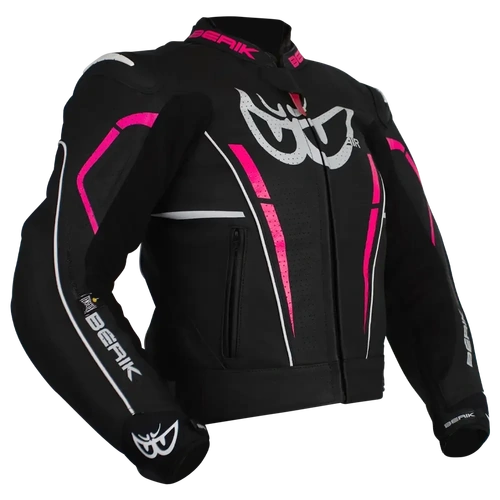 Berik Ladies Valentine Jacket - Black/Pink - 38 - SKU:BEVAL7638