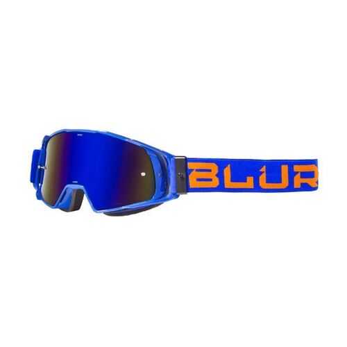 Blur B-20 Flat Blue and Orange Goggles - SKU:BL6023311