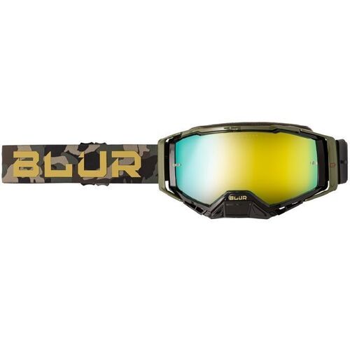 Blur B-40 Black Camo Goggles With Gold Lens - SKU:BL6037113