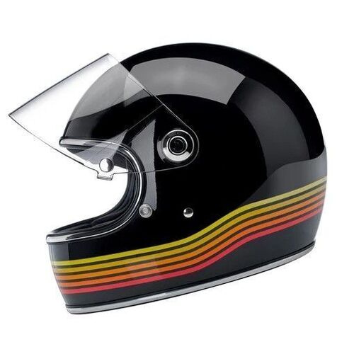 Biltwell Gringo S Spectrum Helmet - ECE - Gloss Black - XS - SKU:BW10030536154