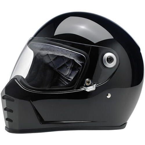 Biltwell Lane Splitter Gloss Helmet - Black - S - SKU:BW10040101156