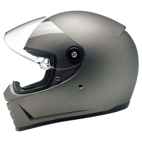 Biltwell Lane Splitter Helmet - ECE - Matte Flat Titanium - L - SKU:BW10040803160