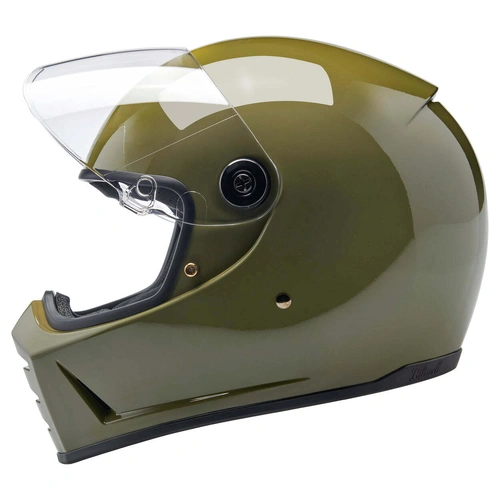 Biltwell Lane Splitter ECE R22.06 Helmet - Gloss Olive Green - XS - SKU:BW100450154154