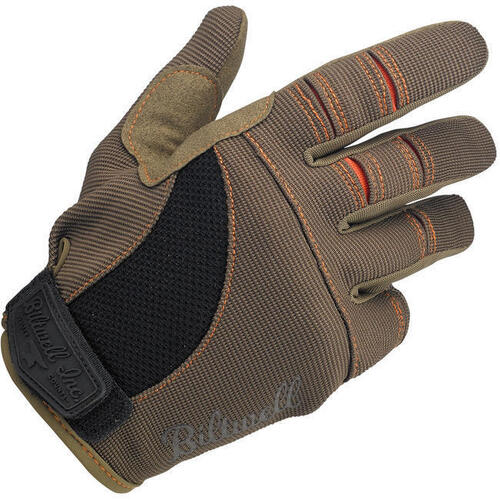 Biltwell Moto Gloves - Brown/Orange - S - SKU:BW15010206156