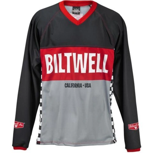 Biltwell Comp Moto Jersey - Black - S - SKU:BW8120025002