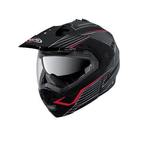 Caberg Tourmax Sonic Helmet - Matte Black/White/Red - S - SKU:C0FB0064S