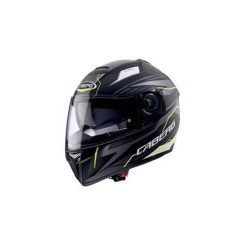 Caberg Ego Quartz Matt Black Anthracite Fluro Yellow Helmet - SKU:C2BI00D0XS