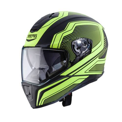 Caberg Drift Flux Matt Black Yellow Helmet - SKU:C2LC01A7L