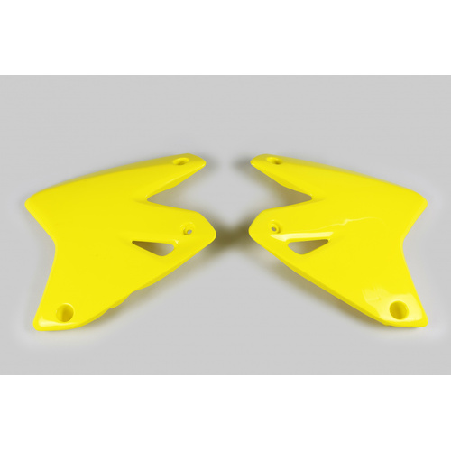 UFO Radiator Shrouds - Suzuki DRZ 400 00-20 - Yellow (01-18) - SKU:CAS3978102