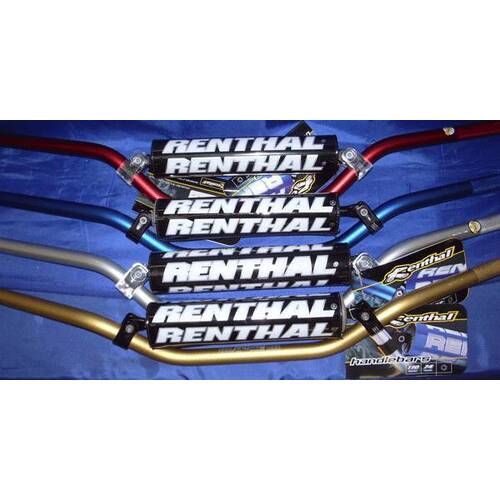 Renthal RC Bend Handlebars - Black - 7/8" - Black - SKU:CAS9714BK