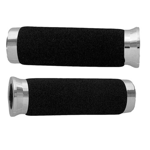 EMGO Foam DLX Grips With Chrome Ends - 7/8" - SKU:CASE4290921