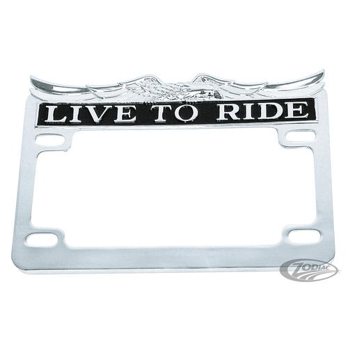 Zodiac Live to Ride License Plate Frames - SKU:CASZ160179