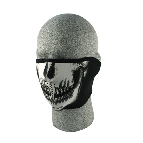 Zan Headgear Neoprene Half Mask - Skull Face - OS