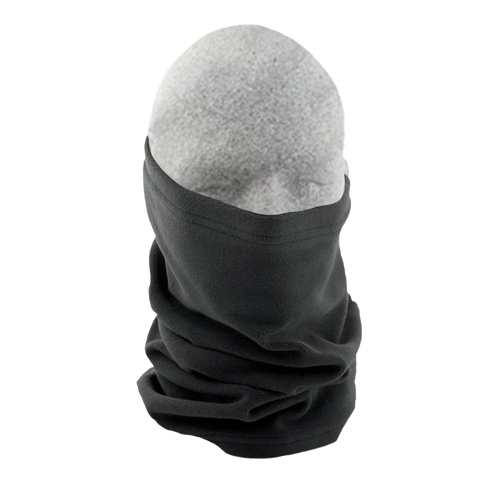Zan Headgear Fleece Neck Tube - Solid Black - OS