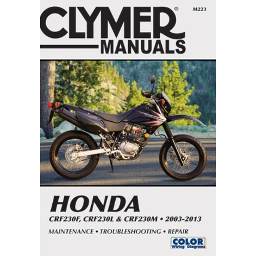 Clymer Service Repair Manual - Honda CRF230F 03-13/CRF230L/CRF230M 08-09