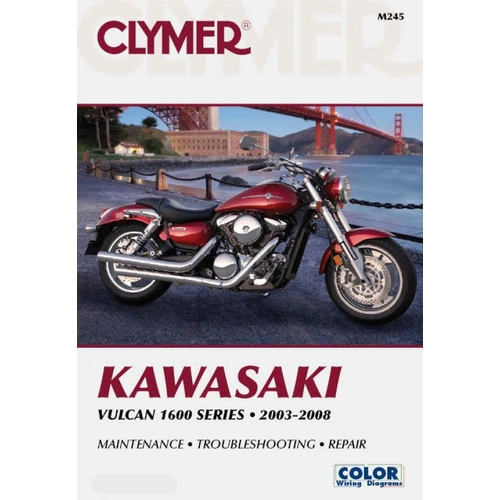 Clymer Service Repair Manual - Kawasaki Vulcan 1600 Series 03-08