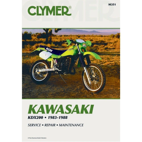 Clymer Service Repair Manual - Kawasaki KDX200 83-88