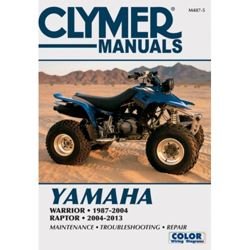 Clymer Service Repair Manual - Yamaha Warrior 87-04/Raptor ATV 04-13