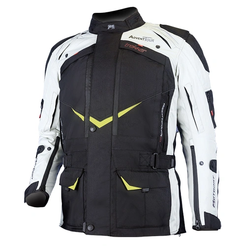 MotoDry Advent-Tout Trekker Jacket - Black/Grey/Fluro - M - SKU:CMADV1054