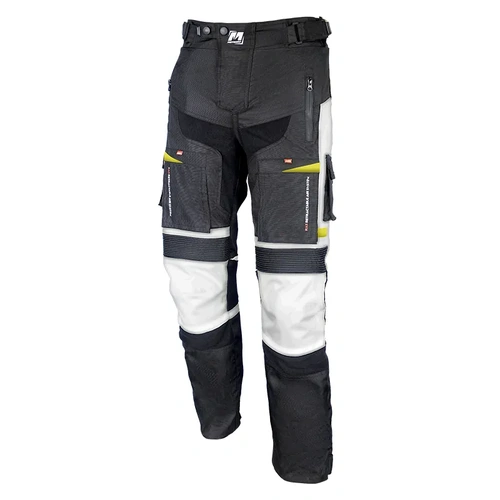 Motodry Trekker Adventure-Touring Pants - Black/Grey/Fluro - S - SKU:CMADV9053