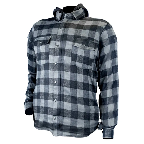 Motodry Hunter Riding Hoodie - Black/Grey - S - SKU:CMHUN0083