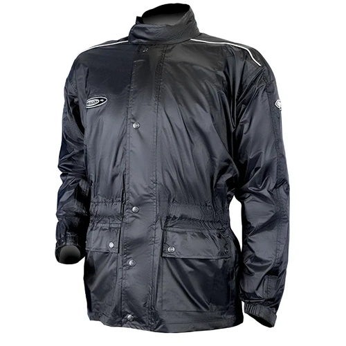 Motodry Lightning Waterproof Rain Jacket - Black - S - SKU:CMJL013