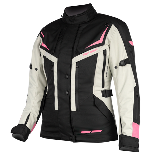 Motodry Ladies Rallye 2 Jacket - Black/Grey/Magenta