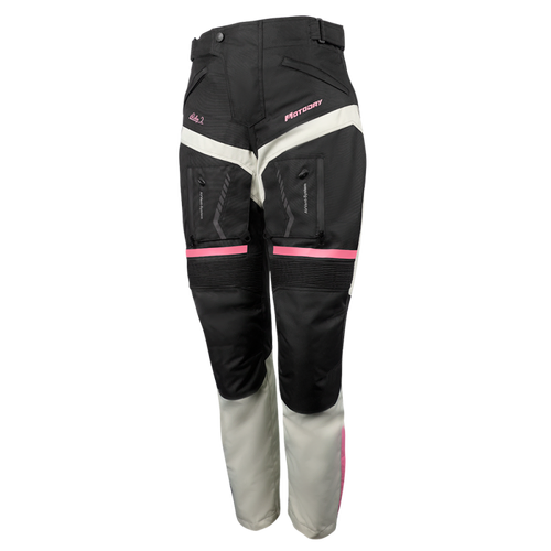 Motodry Ladies Rallye 2 Pants - Black/Grey/Magenta
