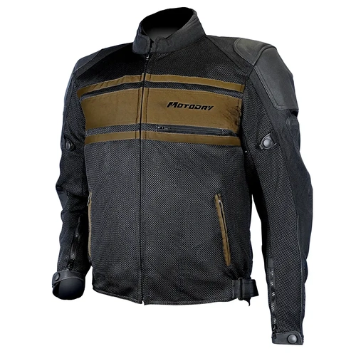 Motodry Revolt Jacket - Black/Vintage Brown