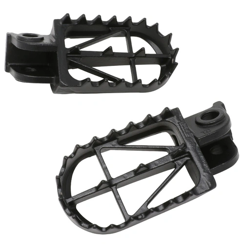 DRC Wide Footpegs (50mm) for HQV. TC/TE/SMR/WR/CR 125-510 '08- - Black