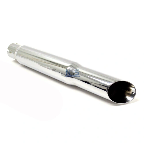 EMGO Slash Cut Muffler - Chrome - SKU:E8045700