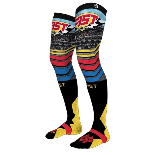 Fist Speedway Moto Sock - Black/Multi