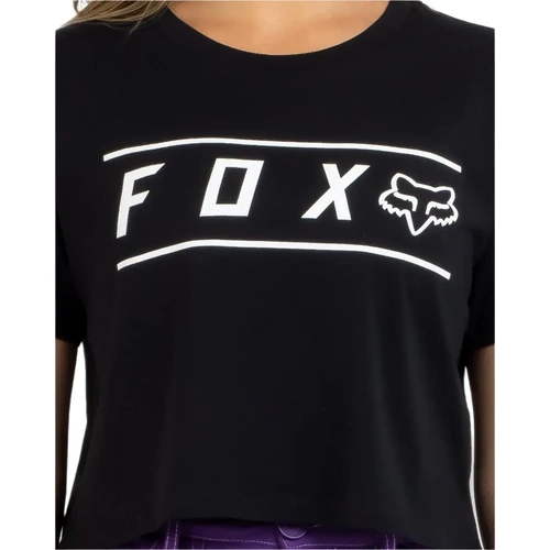 Fox Pinnacle Crop Tee - Black - S - SKU:FO00013001S