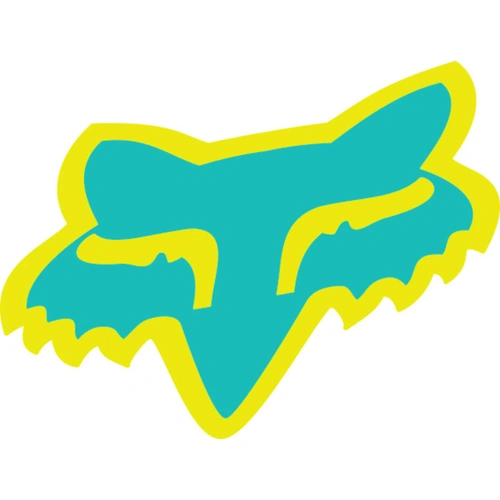 Fox Head Decal 1.75in - Miami Green
