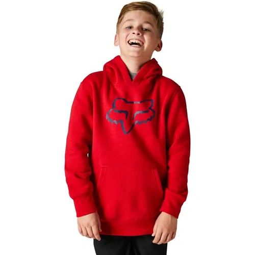 Fox Youth Legacy PO Fleece - Flame Red - L - SKU:FO15593122L