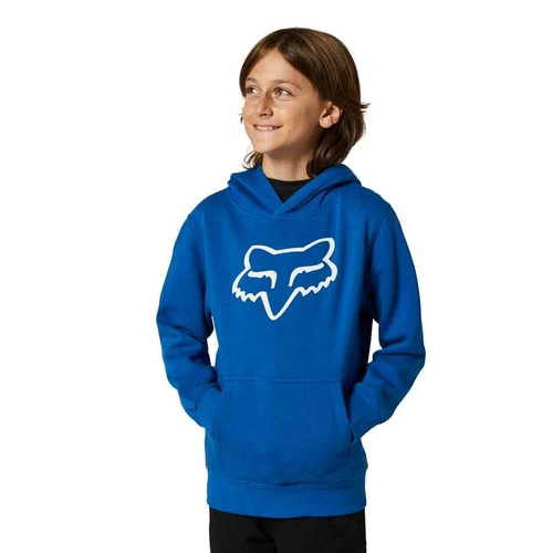 Fox Youth Legacy Pull Over Fleece - Royal Blue - L - SKU:FO15593159L