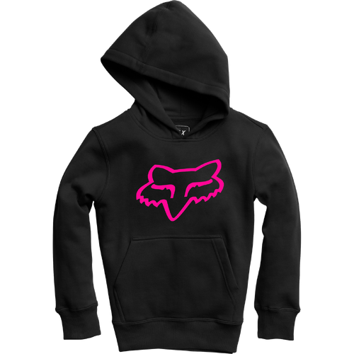 Fox Youth Legacy Pull Over Fleece - Black/Pink