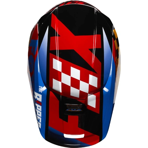 Fox Youth V1 Czar Black Yellow Helmet - SKU:FO21781019S