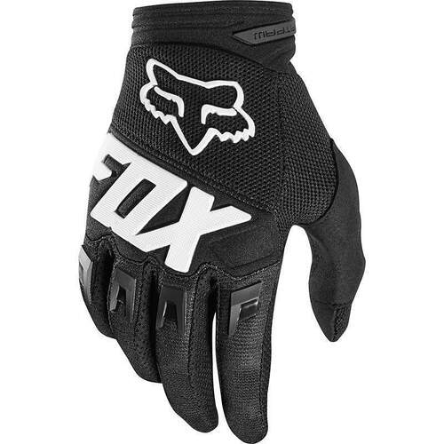 Fox Youth Dirtpaw Race Black Gloves - SKU:FO22753001XS