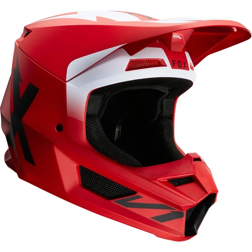Fox V1 Werd ECE Helmet - Flame Red - 2XL - SKU:FO254731222X